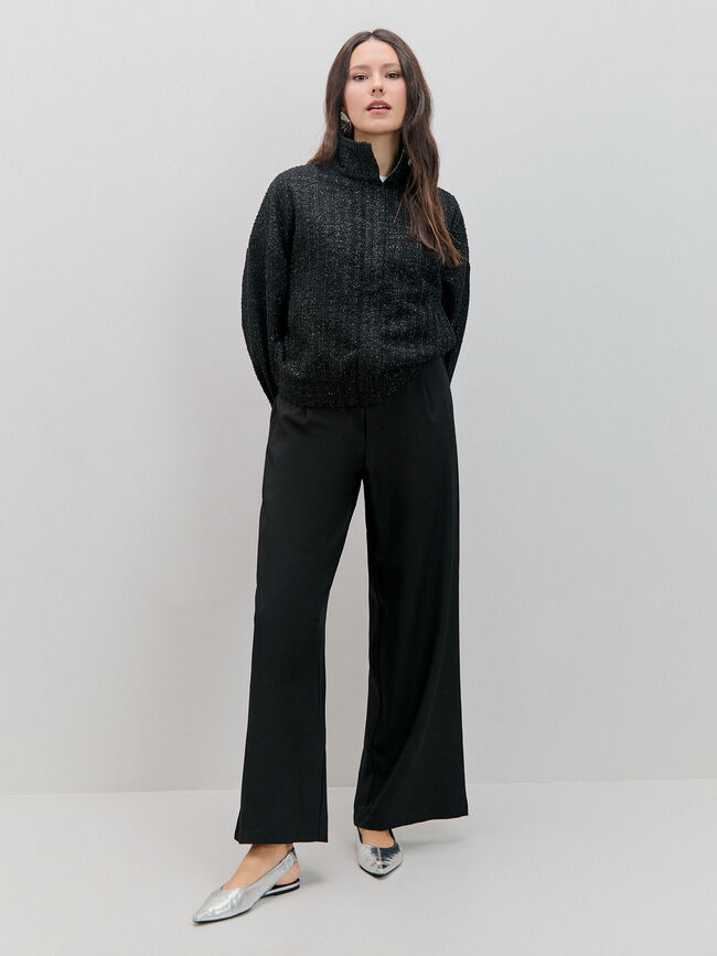 CHAQUETA BRILLO Negro