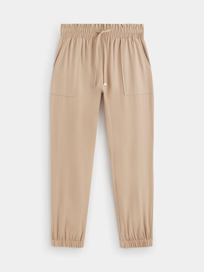 Pantalón jogger Beige