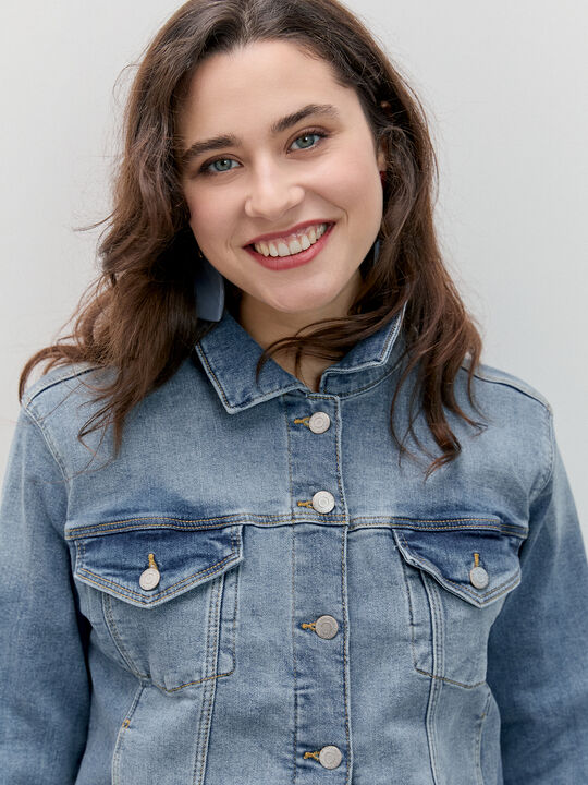 CAZADORA VAQUERA BASICA Mid blue image number null