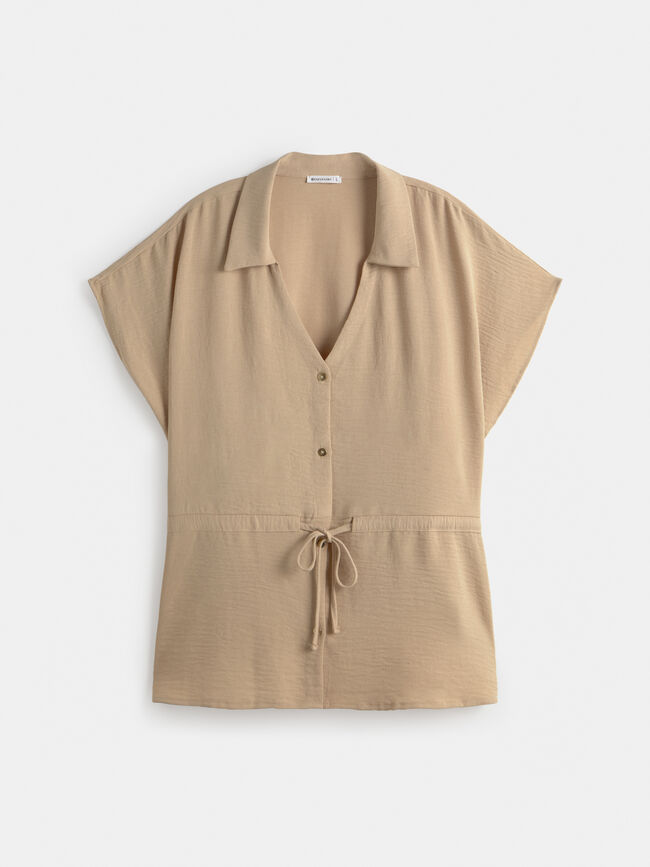 BLUSA SAFARI Camel