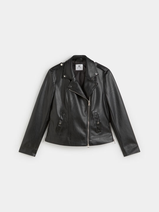 CAZADORA CREMALLERA CRUZADA Negro image number null