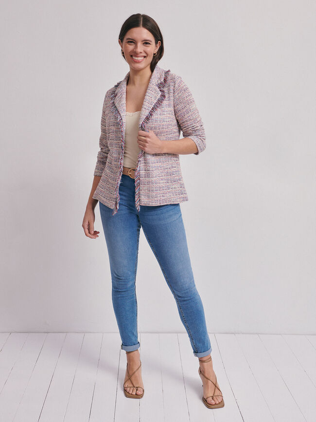 CHAQUETA FLECOS Rojo