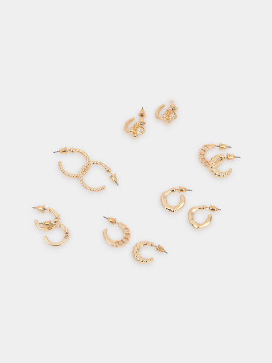 PACK PENDIENTES AROS Oro image number null