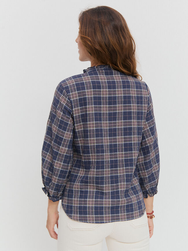 BLUSA DE CUADROS Azul