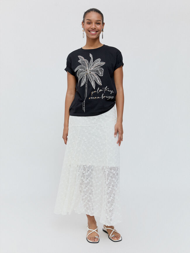 CAMISETA POSICIONAL PALMERA Negro