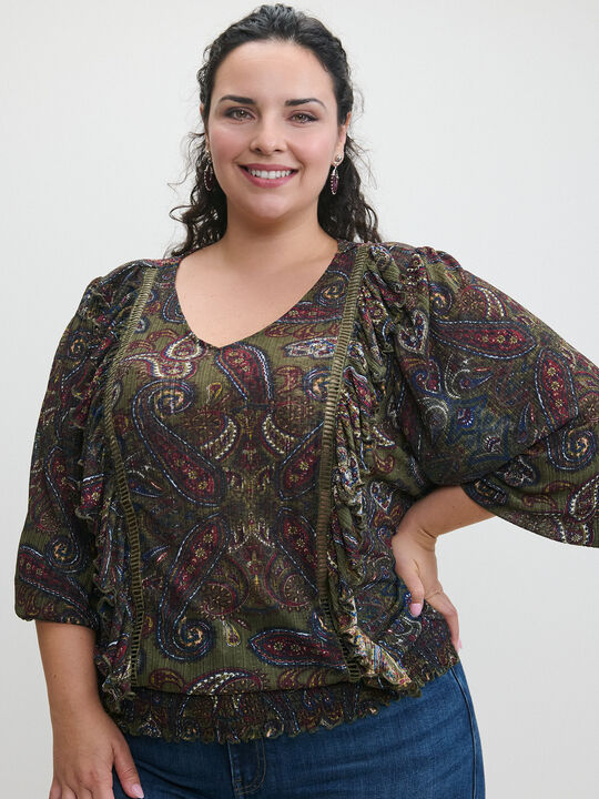 BLUSA VOLANTES Estampado 1 image number null