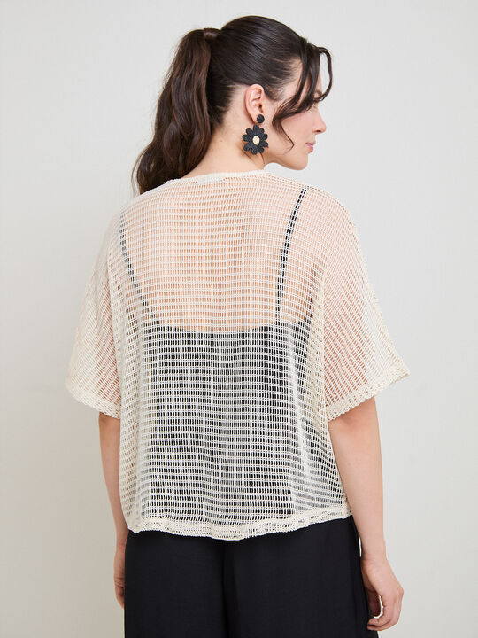 CHAQUETA ABIERTA CALADA FORNITURA Crudo image number null