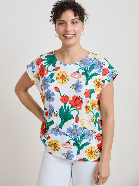 CAMISETA FLORES MAM&Aacute; Estampado 1 image number null