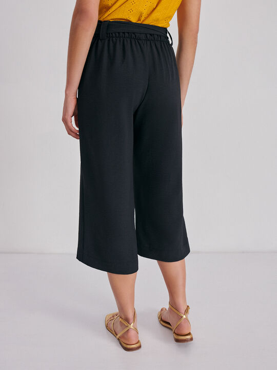 pantalón culotte cinturón Negro image number null