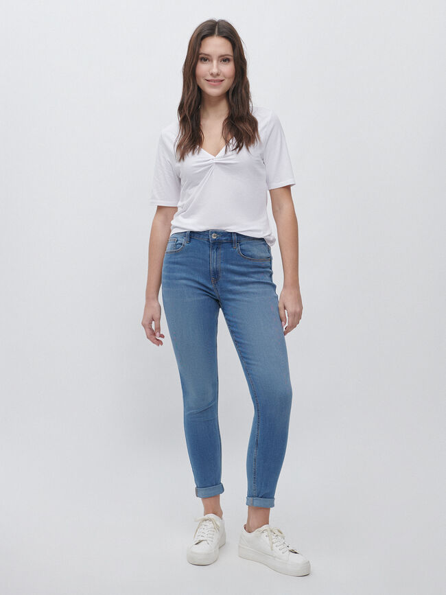 CAMISETA ALGODÓN NUDO Blanco Optico