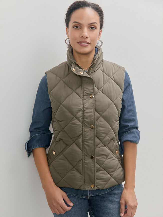 CHALECO BÁSICO kaki oscuro