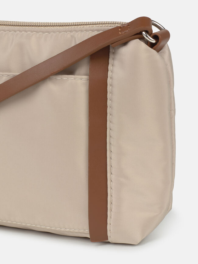 BOLSO PEQUEÑO CREMALLERA Vison Claro