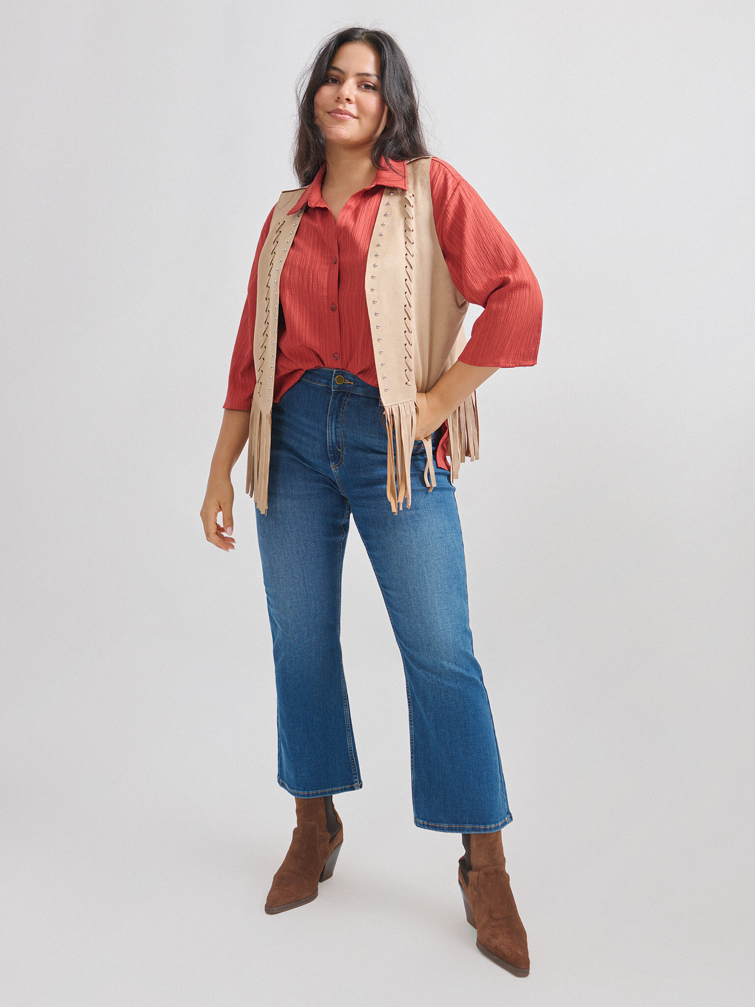 CAMISA TEXTURA OVERSIZE ENCUENTROMODA ENCUENTRO