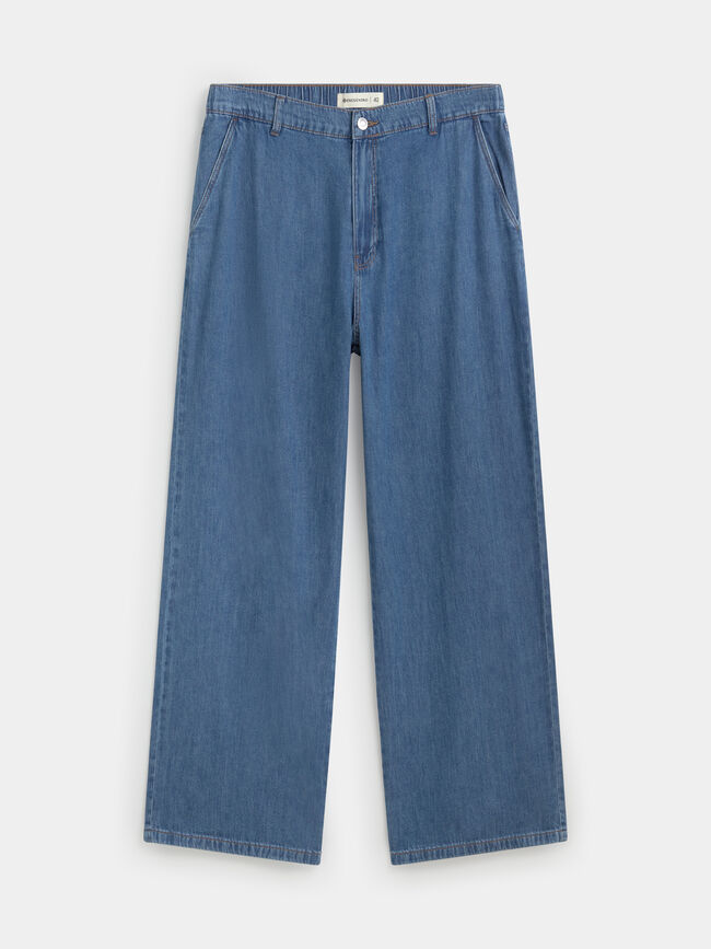 PANTALON FLUIDO VAQUERO Mid blue