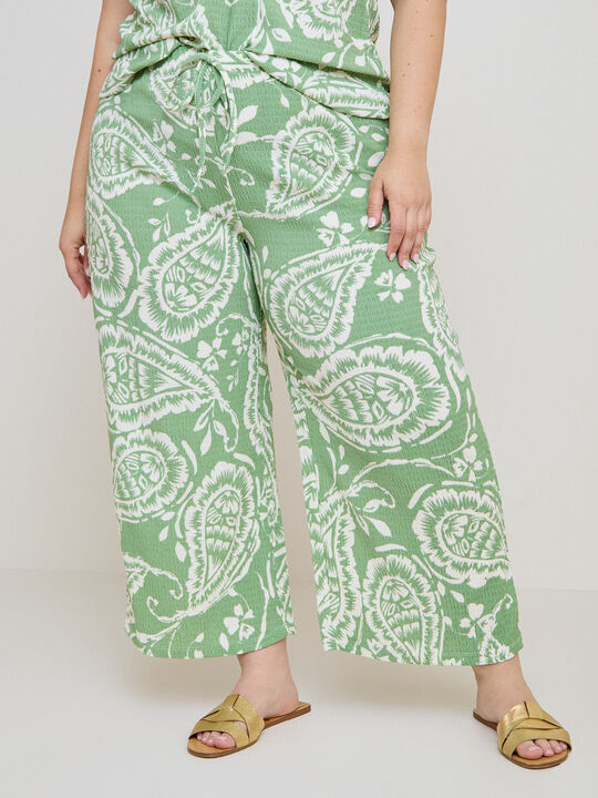 PANTALON CRINKLE ESTAMPADO Estampado 1 image number null