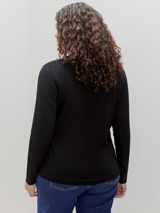 JERSEY CUELLO REDONDO Negro image number null
