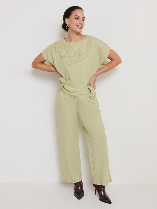 CAMISETA PUFF PRINT Verde salvia