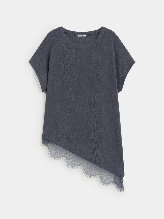 CAMISETA CRINKLE LACE Indigo