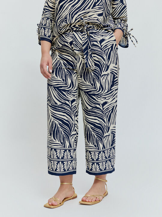 PANTALON LAZADA RECTO Azul Noche image number null