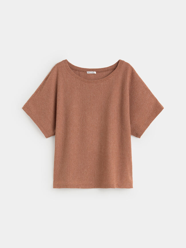 CAMISETA DETALLE TEJIDO Toffe