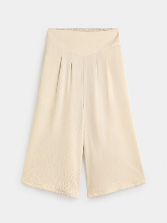 FALDA PANTAL&Oacute;N Beige image number null