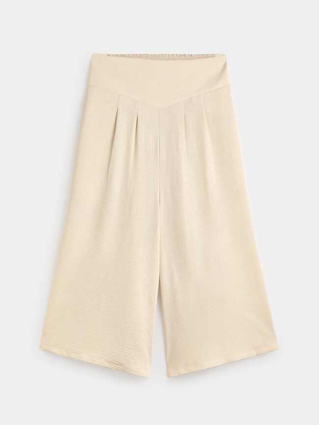 FALDA PANTAL&Oacute;N Beige