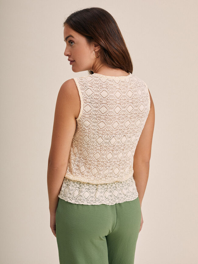 top bordados Crudo