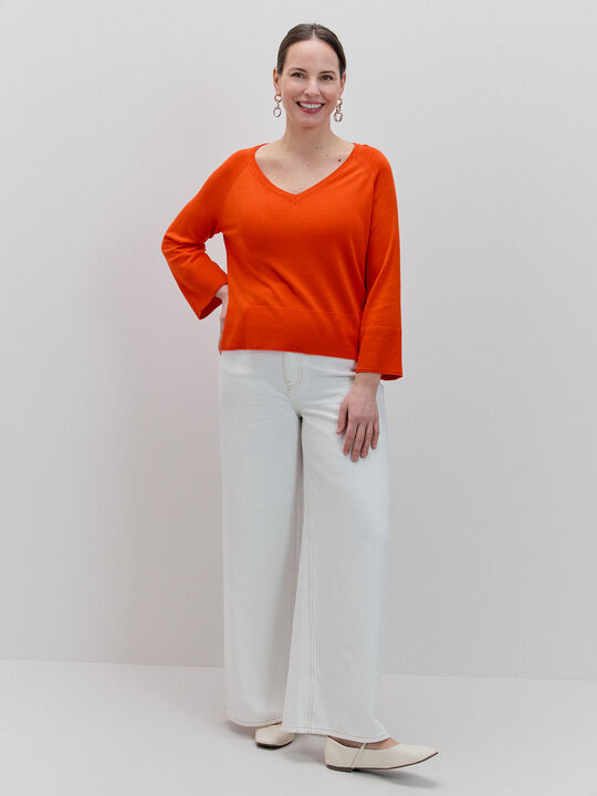 JERSEY CUELLO PICO Rojo Flama image number null