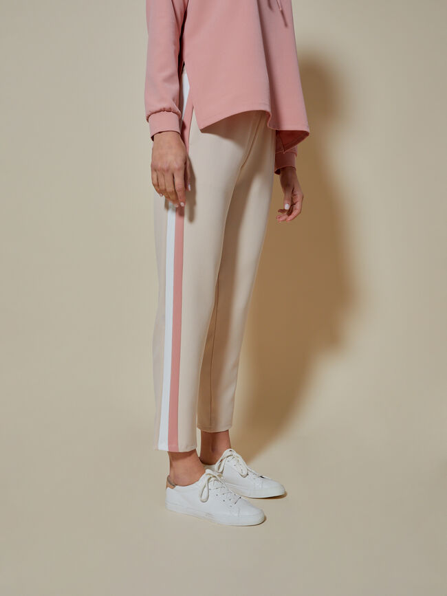 pantalón jogger cintura elástica Beige
