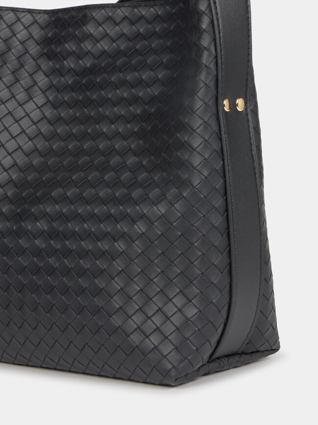 BOLSO HOMBRO TRENZADO Negro
