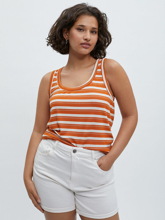 TOP RAYAS LUREX naranja golden image number null