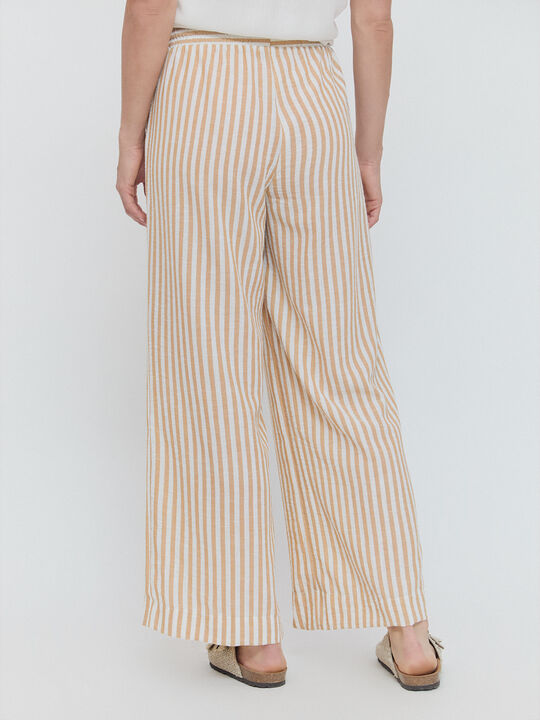 PANTALON RUSTICO FLUIDO Crudo image number null