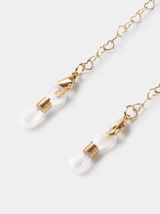 CADENA GAFAS CORAZÓN Oro
