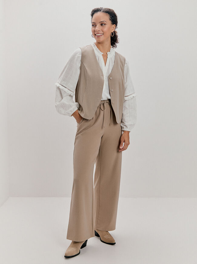 PANTALÓN PALAZZO Vison