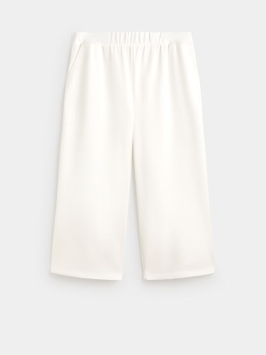 JOGGER SCUBA CROPPED Blanco Hueso image number null