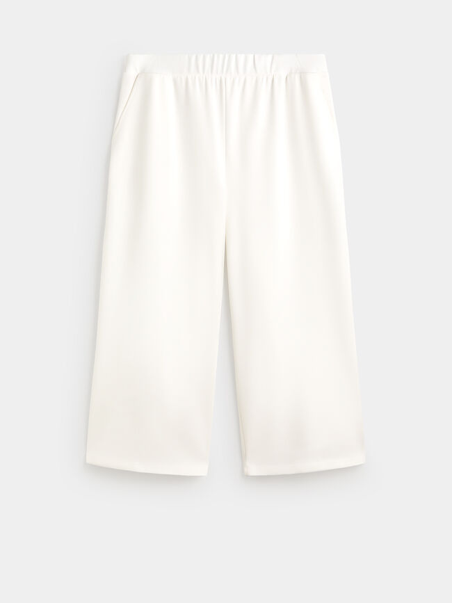 JOGGER SCUBA CROPPED Blanco Hueso