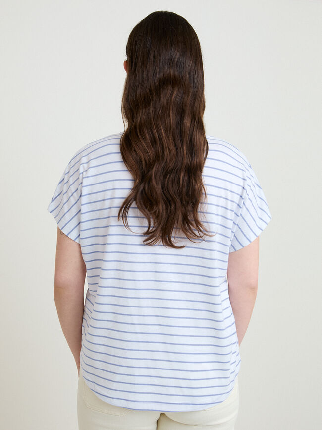 CAMISETA FLORES 3D Rayas 1