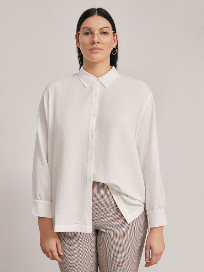 Camisa fluida Blanco Optico