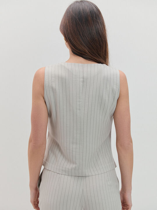 CHALECO CUELLO REDONDO Hielo image number null