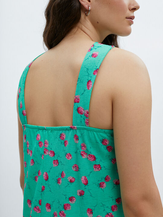 VESTIDO HALTER Verde Brillante image number null