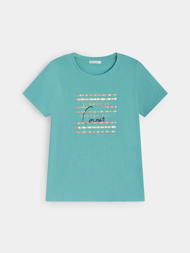 CAMISETA M/C SUMMER POSI Vintage Blue