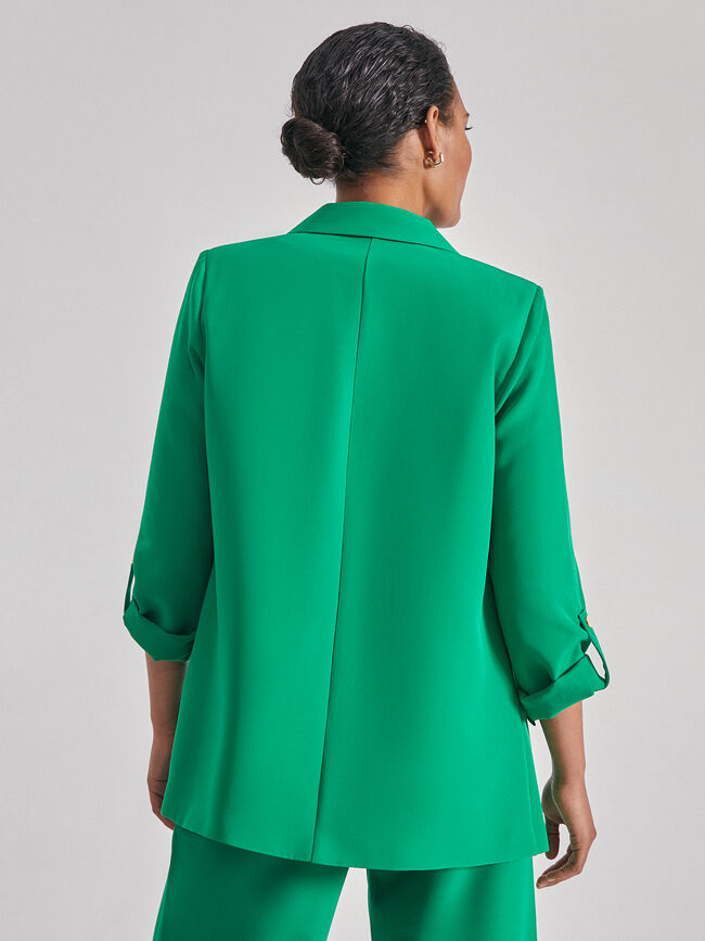 Blazer basica con forro Verde