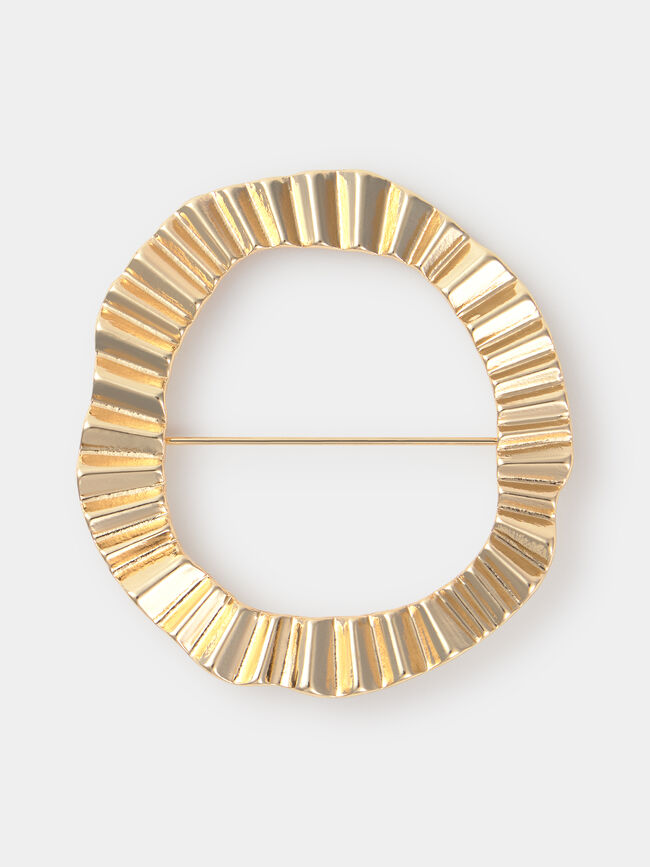 BROCHE DETALLE TEXTURA Oro