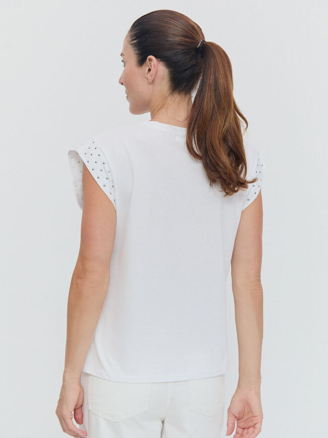 CAMISETA DETALLE Blanco Optico