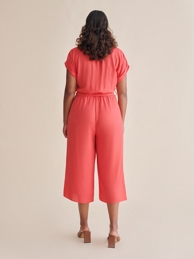 Mono abotonado cuello pico Coral