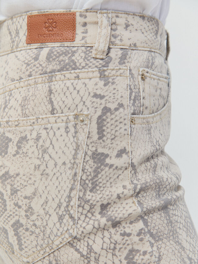 PANTALON ESTAMPADO SERPIENTE Estampado 4