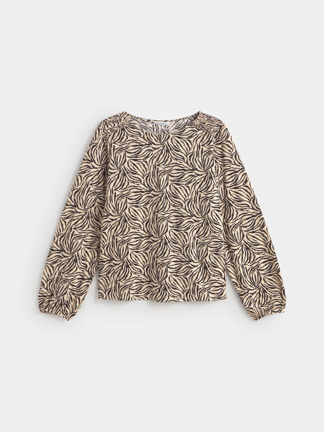 CAMISETA FRUNCE HOMBRO Estampado 2