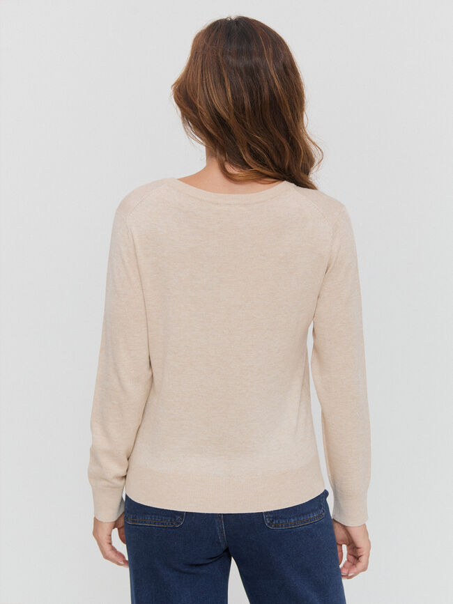 CÁRDIGAN BASICO Beige