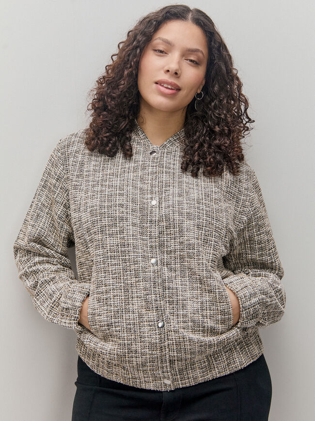BOMBER TEJIDO TEXTURA Estampado 1