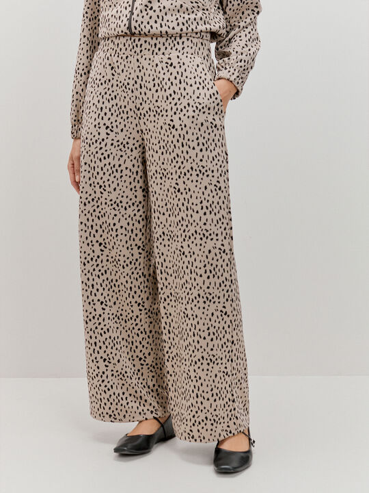 PANTALON ESTAMPADO ANIMAL Marron image number null
